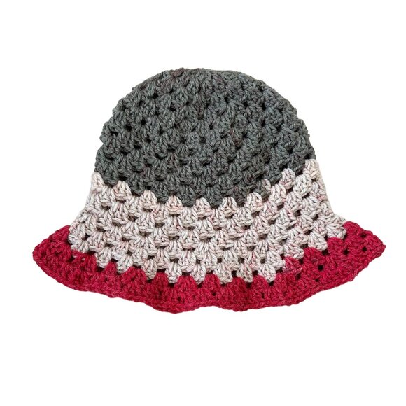 Crochet Granny Stitch Bucket Hat Multicolor Adult Size, Brand New Handmade - Picture 2 of 2